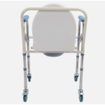 Αναπηρικό Αμαξίδιο Ενισχυμένο 120Kg. Κάθισμα Καρέκλα Τουαλέτας Τροχήλατο Πτυσσόμενο & για μπάνιο Αναπηρικό Αμαξίδιο Ενισχυμένο 120Kg. Κάθισμα Καρέκλα Τουαλέτας Τροχήλατο Πτυσσόμενο & για μπάνιο